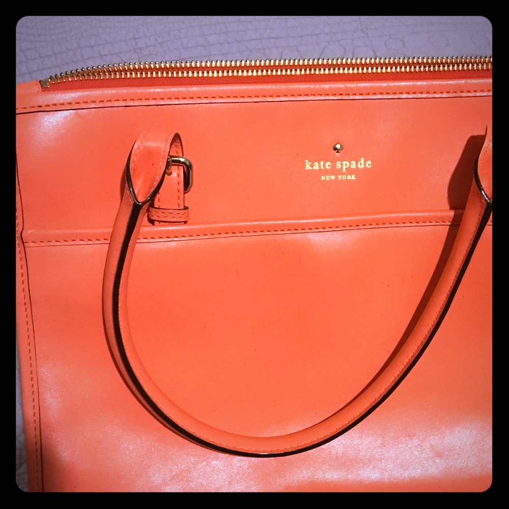 Orange kate spade handbag
